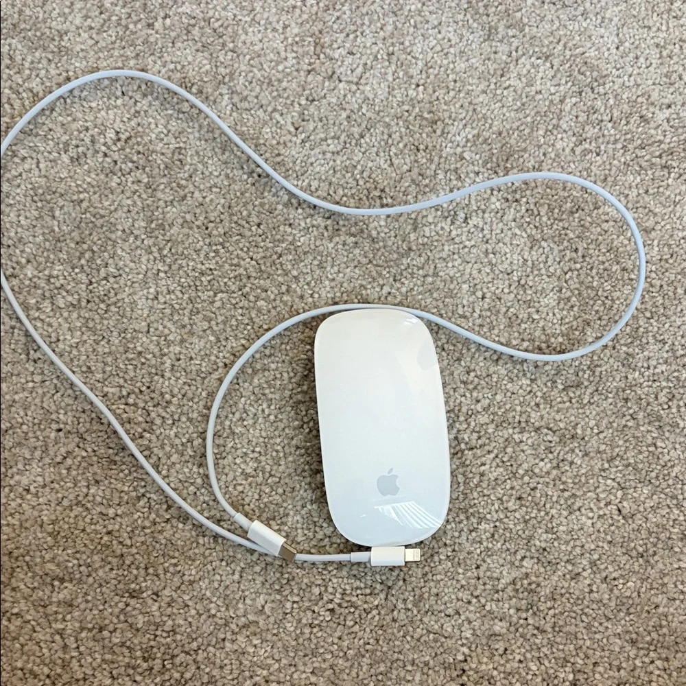 Apple White Magic Mouse with Cable